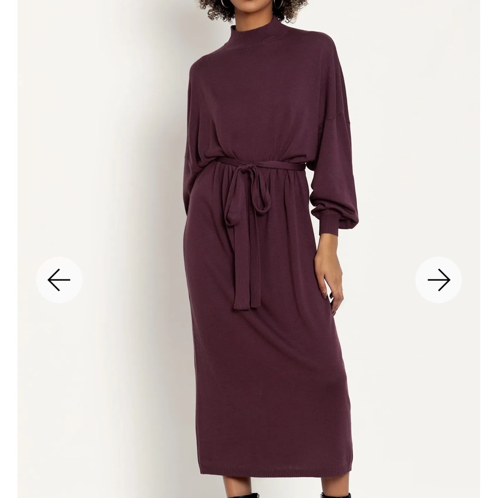 COPY - BlackMilk Mauve Knit Batwing Dress